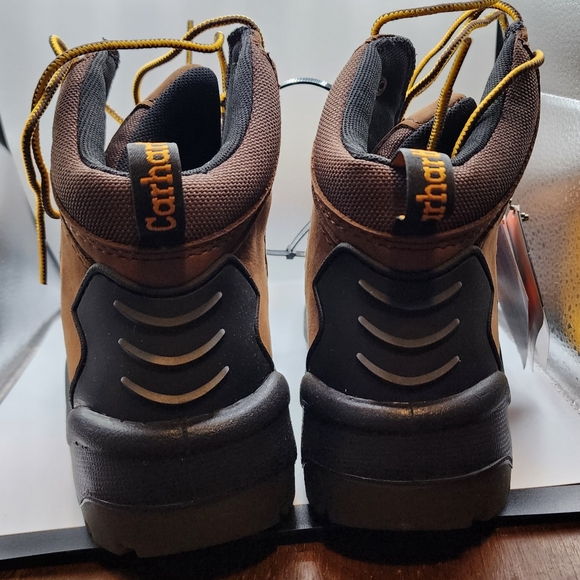 Carhartt Men's Brown Boot Insulated Steel toe 8.5D Leather Slip Resistant NIB - Picture 3 of 16